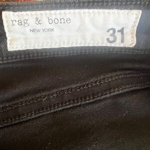 Rag and Bone black ankle skinny jean Size 31 W309949